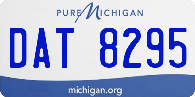 MI license plate DAT8295