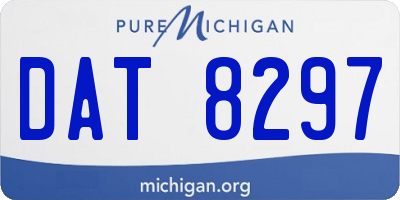MI license plate DAT8297