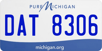 MI license plate DAT8306
