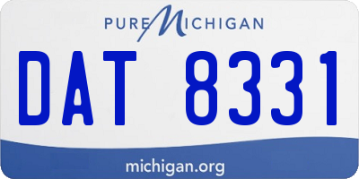 MI license plate DAT8331