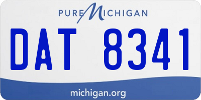 MI license plate DAT8341