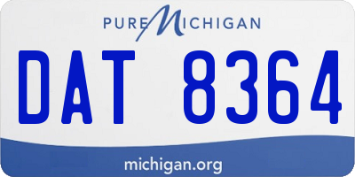 MI license plate DAT8364