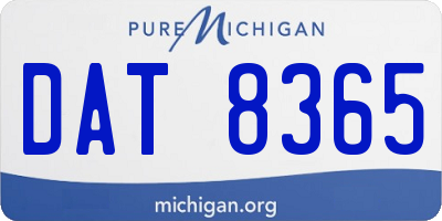 MI license plate DAT8365