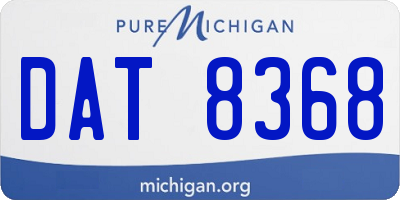 MI license plate DAT8368