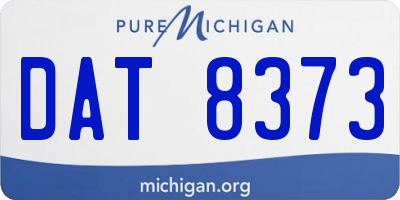 MI license plate DAT8373