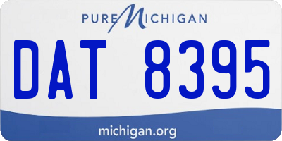 MI license plate DAT8395