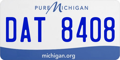 MI license plate DAT8408