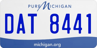 MI license plate DAT8441