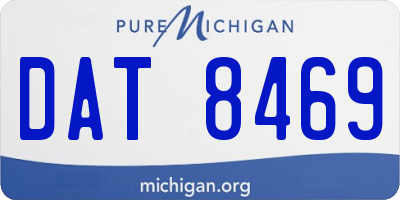 MI license plate DAT8469