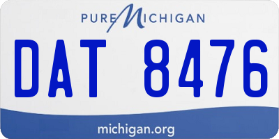 MI license plate DAT8476