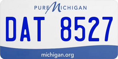 MI license plate DAT8527