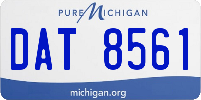 MI license plate DAT8561