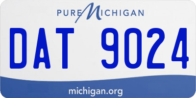 MI license plate DAT9024