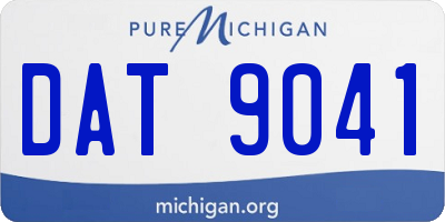 MI license plate DAT9041