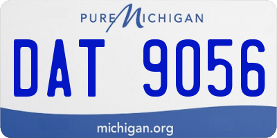 MI license plate DAT9056
