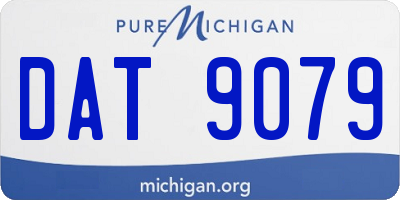 MI license plate DAT9079