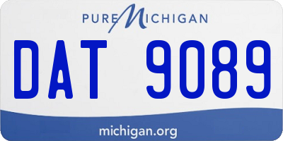 MI license plate DAT9089