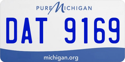 MI license plate DAT9169