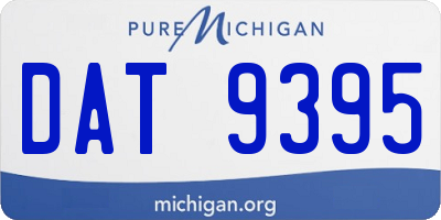 MI license plate DAT9395