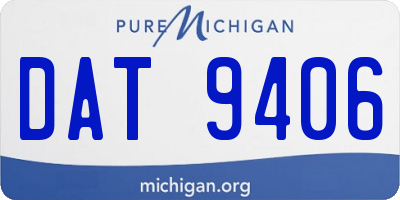 MI license plate DAT9406