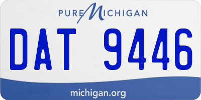 MI license plate DAT9446