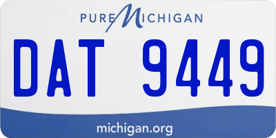 MI license plate DAT9449