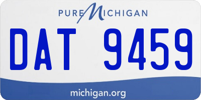 MI license plate DAT9459