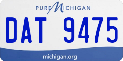 MI license plate DAT9475