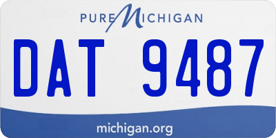 MI license plate DAT9487
