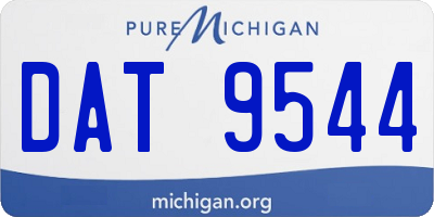 MI license plate DAT9544