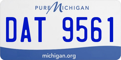 MI license plate DAT9561