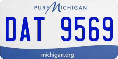 MI license plate DAT9569