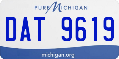 MI license plate DAT9619