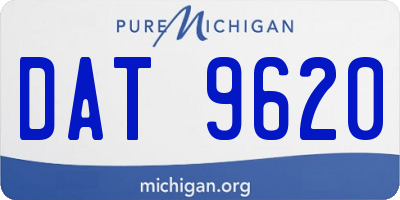 MI license plate DAT9620
