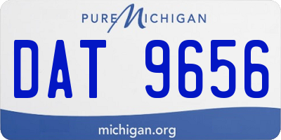 MI license plate DAT9656