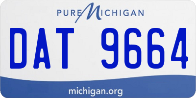 MI license plate DAT9664
