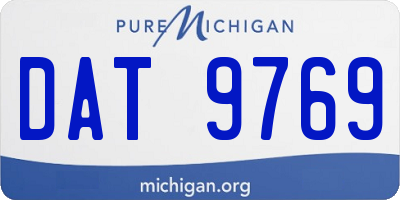 MI license plate DAT9769