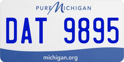 MI license plate DAT9895