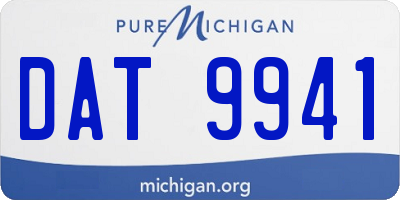 MI license plate DAT9941