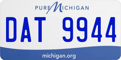 MI license plate DAT9944