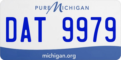 MI license plate DAT9979