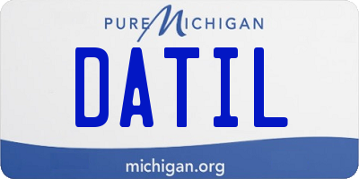 MI license plate DATIL