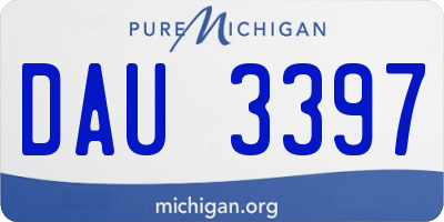 MI license plate DAU3397