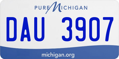 MI license plate DAU3907