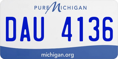 MI license plate DAU4136
