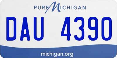 MI license plate DAU4390