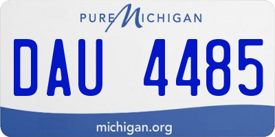 MI license plate DAU4485
