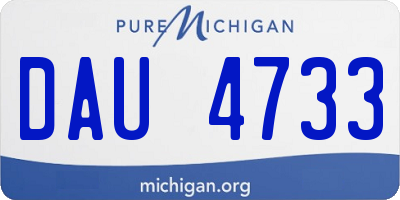 MI license plate DAU4733