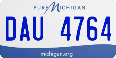 MI license plate DAU4764