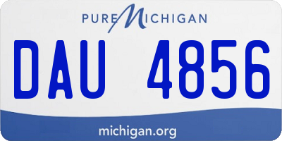 MI license plate DAU4856